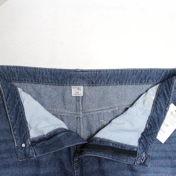 Terra & Sky Blue Denim Midi Skirt NWT - Picture 9 of 11